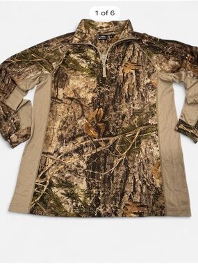 Cabela's SuperTec Medalist Camo Quarter-Zip Pullover